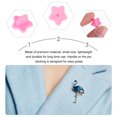 thumbnail image 4 of SHISUYAN 100Pcs Pink Rubber Star Pin Back Easy Installation and Removal, 4 of 8