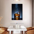 thumbnail image 3 of Elephant Stock Cool Whiskey Wall Art - Vertical Canvas Wall Art - Dining Room Wall Decor - Food And Drink Canvas - Blue And Brown Decor - 30" x 45", 3 of 8