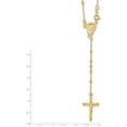 thumbnail image 4 of Ss/Gold Plated Sterling Silver Gold-Plated Polished Bead Rosary 18 Inch Necklace (18 X 18) Made In Italy qhy2393-18, 4 of 5