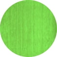 thumbnail image 1 of Ahgly Company Indoor Round Solid Green Modern Area Rugs, 7' Round, 1 of 1