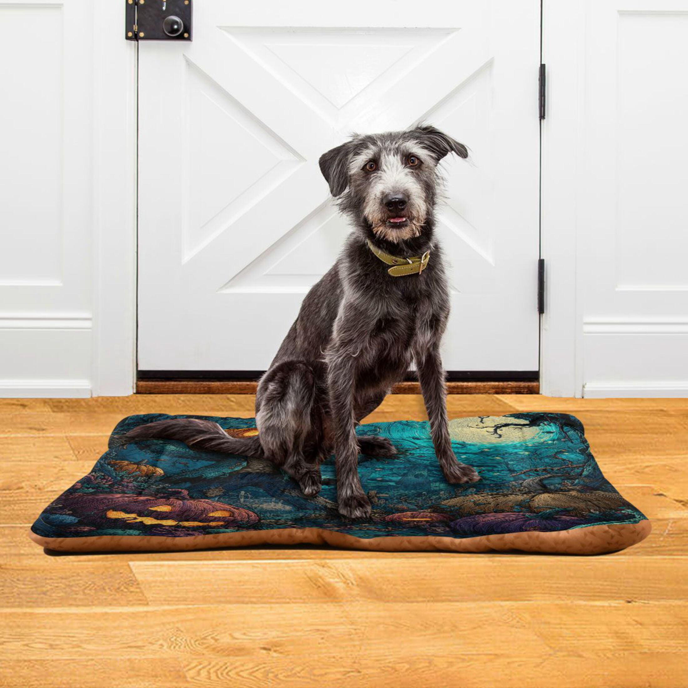 Qxltty Pranking Pumpkin Ped Pad Wear-resistant and Hard to Bite Through Sleeping Pad for Small Medium Large Dogs Winter Pet Bed 36×24in