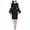 black, variant on Jessica Howard Womens Flutter Sleeve Sheath Dress, Black, 8