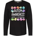 thumbnail image 3 of Inktastic Autism Awareness Support and Understanding Puzzle Pieces Long Sleeve T-Shirt, 3 of 5