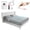 Gray, variant on Alow Grounding Sheets Queen Size 90% Organic Cotton + 10% Pure Silver Fitted Bed Sheet Gray Fiber Grounding Sheet Earth Connected Bedding with Grounding Cord
