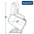 thumbnail image 6 of Power Lift Recliner Chair with Heated and Massage, Chenille Fabric Lift Chairs for Living Room w/USB & Type-C Ports, Side Pockets & Stainless Steel Cup Holders, 6 of 11