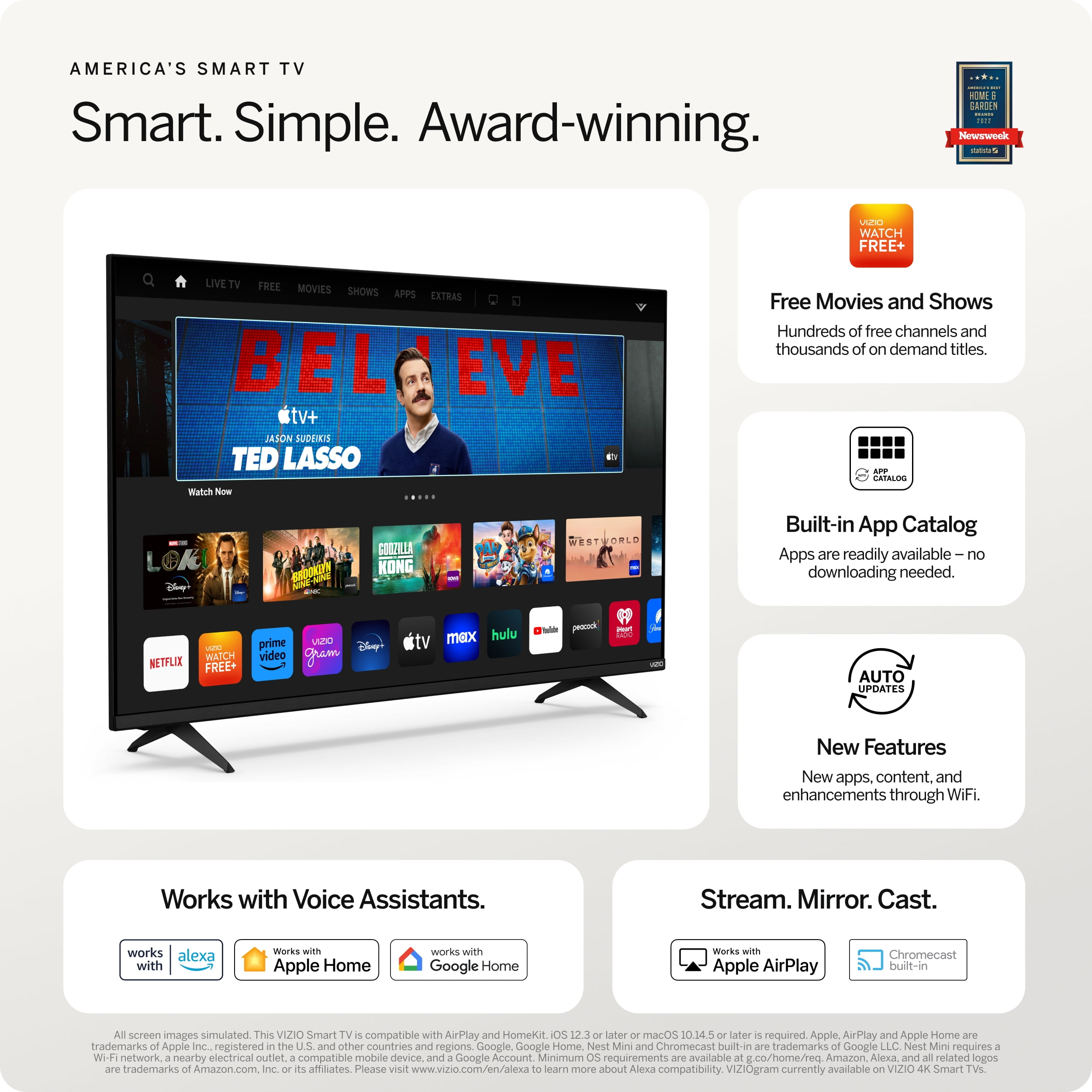 VIZIO 24 Class DSeries HD LED Smart TV D24hJ09 lupon.gov.ph