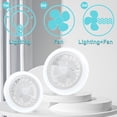 thumbnail image 3 of E27 Small Fan Lamp Silent Electric Fan Ceiling Light Study Room Dining Room Lighting Fixture, 3 of 8