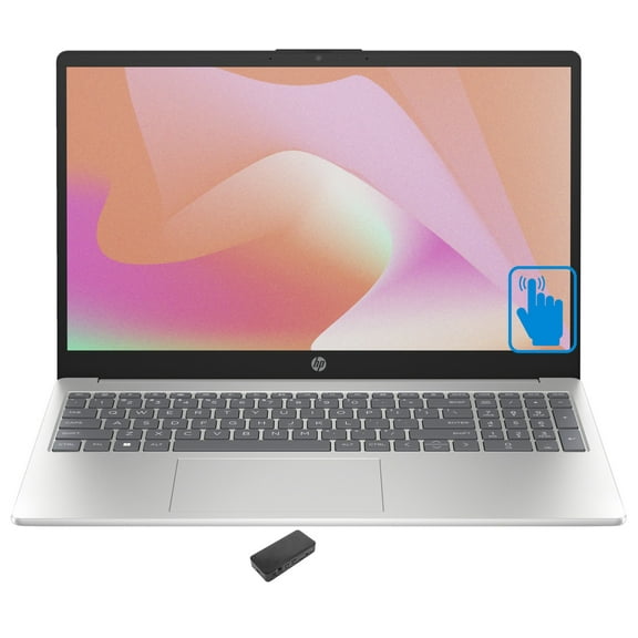 HP 15t-fd000 School/Business Laptop (Intel i5-1334U 10-Core, 15.6in 60 Hz Touch Full HD (1920x1080), Intel UHD, 16GB RAM, 512GB PCIe SSD, Backlit KB, Wifi, Webcam, Win 11 Pro) with USB-C Dock