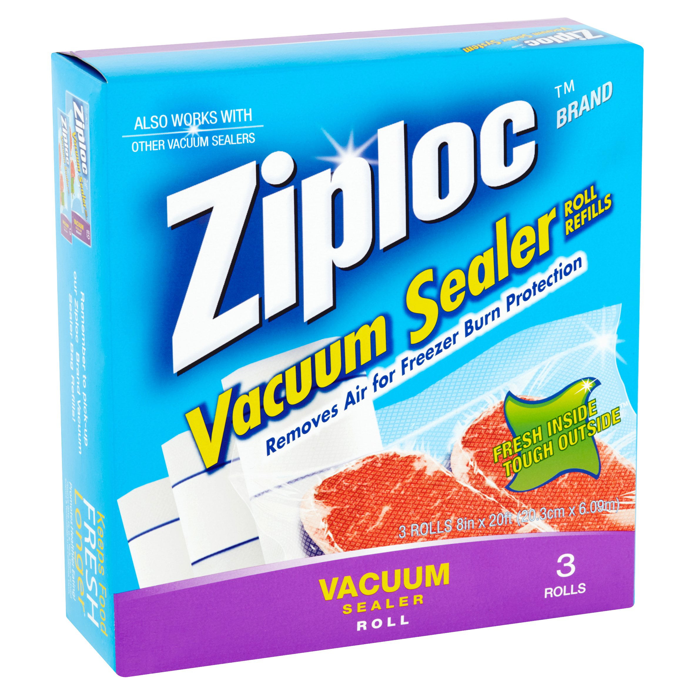 Ziploc Sealer Vacuum Bag 8 In Qrt Roll