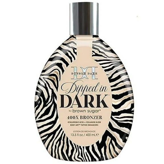 Brown Sugar Double Dark Dipped in Dark 400X Bronzer Tanning Bed Lotion 13.5 oz