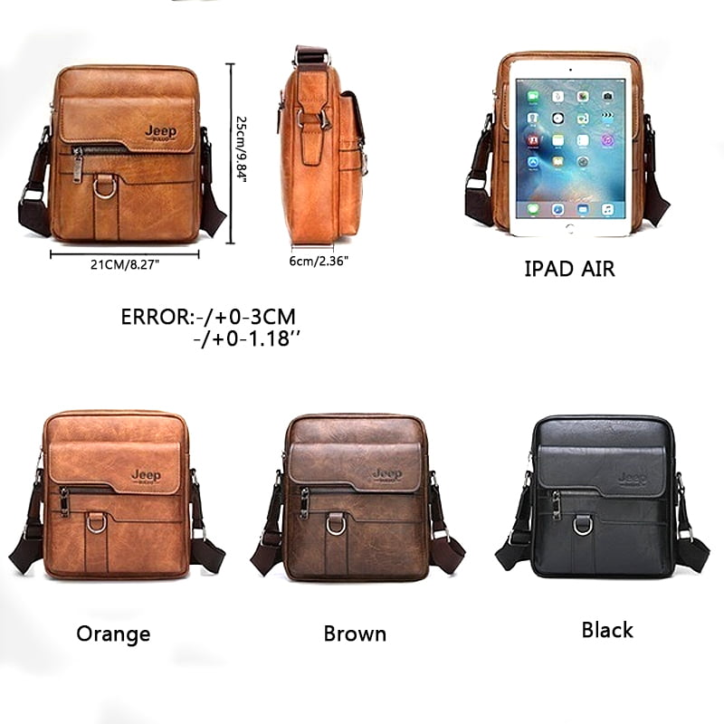Luxury Brand Genuine Leather Men Messenger Bags Large Capacity Crossbody  Bag Designer Men's Shoulder Bags Male Handbag