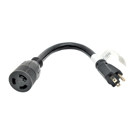 Parkworld 885248 Adapter Cord 15 AMP Regular 5-15 Plug Male to twist 20 Amp L6-20 Receptacle Female