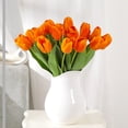 thumbnail image 6 of Artificial Flower Multi-use Bright-colored Faux Silk Flower Simulation Tulip Display for Gifts, 6 of 7