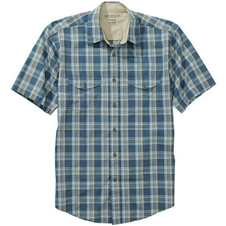 Men's Plaid Chambray Shirt