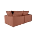 thumbnail image 4 of TOV Furniture Cali Rust Modular Upholstered Loveseat, 4 of 7