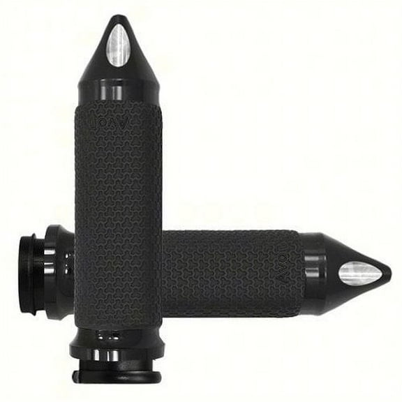 Avon Grips MF-63A-AN-FL-SP Memory Foam Grips with Spike Ends - 1.5in. - Black