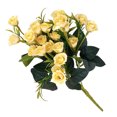 thumbnail image 3 of Advancent 2020 nueva rosa artificial de flores escritorio decorativo ramo de rosas falsas decoración para fiesta de boda Flores artificiales champán, 3 of 6