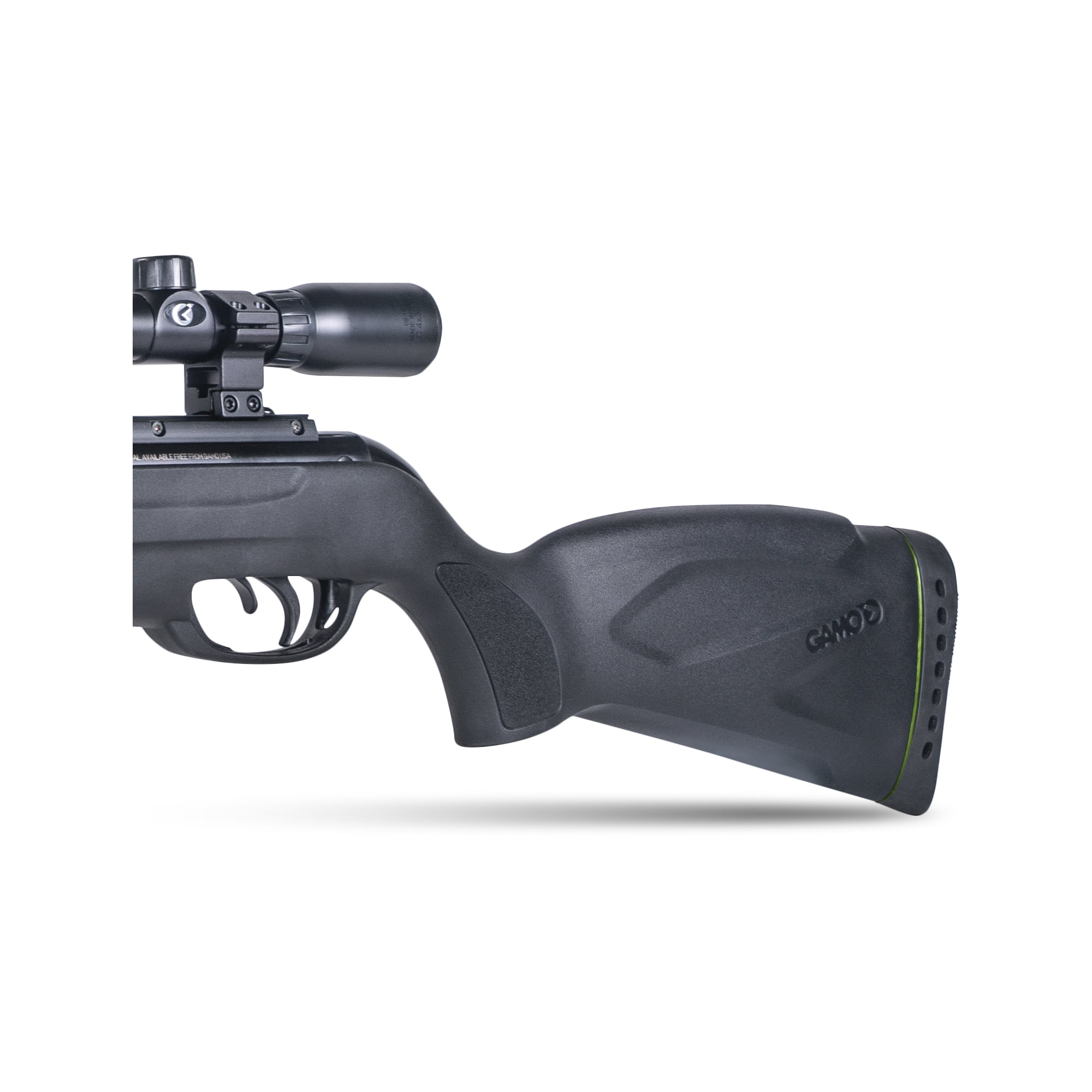 Gamo 611006875554 Swarm Whisper 22 Pellet Brake Open 4x32mm Black All Weather Synthetic Stock
