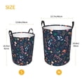 thumbnail image 4 of Uemuo Colorful Flowers Pattern Circular Laundry Hamper Basket with handles,Collapsible laundry basket,Large capacity laundry hamper,Laundry Organizer-Small, 4 of 8