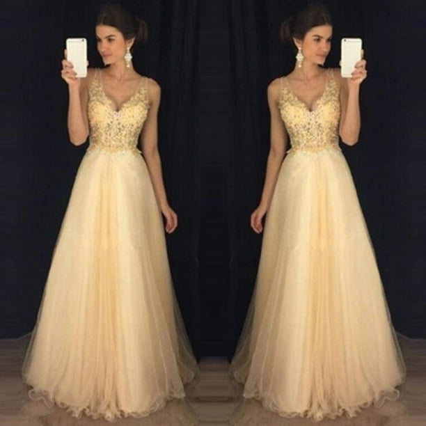Vestidos largos color beige sale