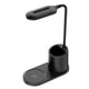 thumbnail image 1 of Wosthever Lámpara de de plástico LED portátil 3000-6000K Ajustable 3 modos Carga inalámbrica Lámparas para niños Luz de lectura de trabajo Electrodomésticos Negro, 1 of 6