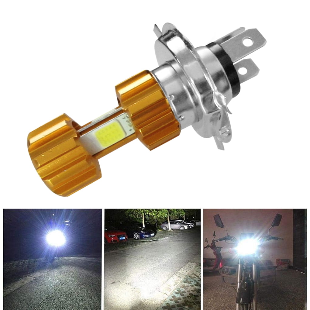 Motorcycle Scooter Headlight Bulbs 18W 2000LM Super Bright Hi/Lo Lamp Fog Lights