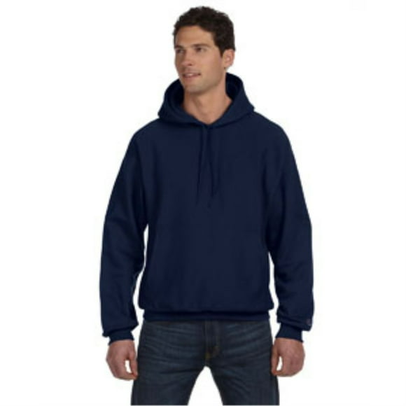 Champion Reverse Weave 12 oz., Pullover Hooded Sweatshirt - NAVY - 2XL
