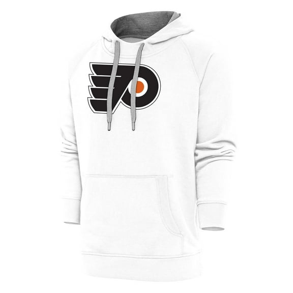 Men's Antigua White Philadelphia Flyers Special Edition 2.0 Victory Pullover Hoodie