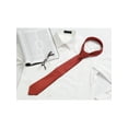 thumbnail image 5 of INSPIRE CHIC Men's Solid Color Narrow Stripes Necktie Graduation Suit Formal Ties Red, 5 of 5