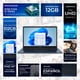 thumbnail image 2 of Laptop ASUS Vivobook 14 Intel Core i5 1334U 12GB SSD 512GB 14" Teclado Español Mochila Mouse Estudio y Trabajo Profesional, 2 of 5