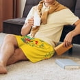 thumbnail image 3 of Wukai Bless This Home Men’s Short Pajama Pants With Pockets Soft Sleep Pj Shorts for Men-Medium, 3 of 6