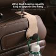 thumbnail image 6 of Car Accessories Portable Leather Car Seat Back Hidden Hooks Invisible Gasoline Car Rear Backpack Small Things Storage Hooks on Clearance, 6 of 7