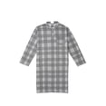 thumbnail image 2 of Men's Adaptive Open Back Grey Check Gown, 2 of 6