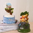 thumbnail image 2 of Cute Dollhouse DIY Miniature with LED Light Forest Rotate Music Box with Dust Cover, 2 of 2