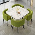 thumbnail image 2 of Green Floor Dining Table Set 4 Chairs Modern Negotiation Coffee Tables Kitchen Table A Manger Living Room Furniture GPF50YH My Lux Decor Round, 2 of 28