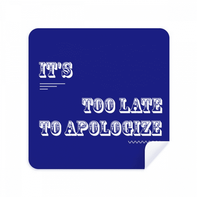 Apology Is To Late Art Deco Fashion Glasses Cloth Screen Cleaner Suede Fabric 2 Pack