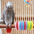 thumbnail image 3 of 12PCS Paper Rings Bird Chewing Toy Colorful for Parrots Interactive and Fun, 3 of 7