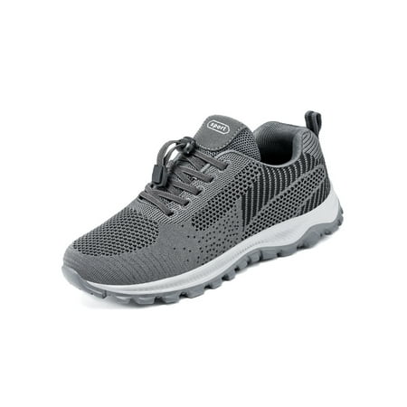 

Fangasis Ladies Sneakers Fitness Workout Trainers Sport Walking Shoes Womens Hiking Shoe Running Non-Slip Breathable Flats Gray 10
