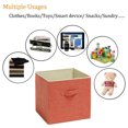 thumbnail image 4 of Foldable Closet Fabric Organizer Bins Storage Cube Bin Storage Collapsible Shelves, 4 of 5