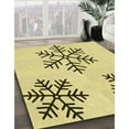thumbnail image 3 of Ahgly Company Machine Washable Indoor Square Transitional Sun Yellow Area Rugs, 4' Square, 3 of 7