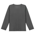 thumbnail image 3 of vdgthytj Kids Oversized Tshirts Casual Loose Round Neck Long Sleeve Basic Tee Tops for Boys Girls 5-15 Years, 3 of 9
