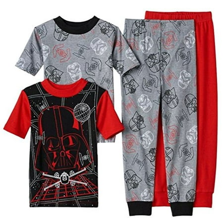 Star Wars Little Boys Darth Vader 4-Piece Pajama Set (4)