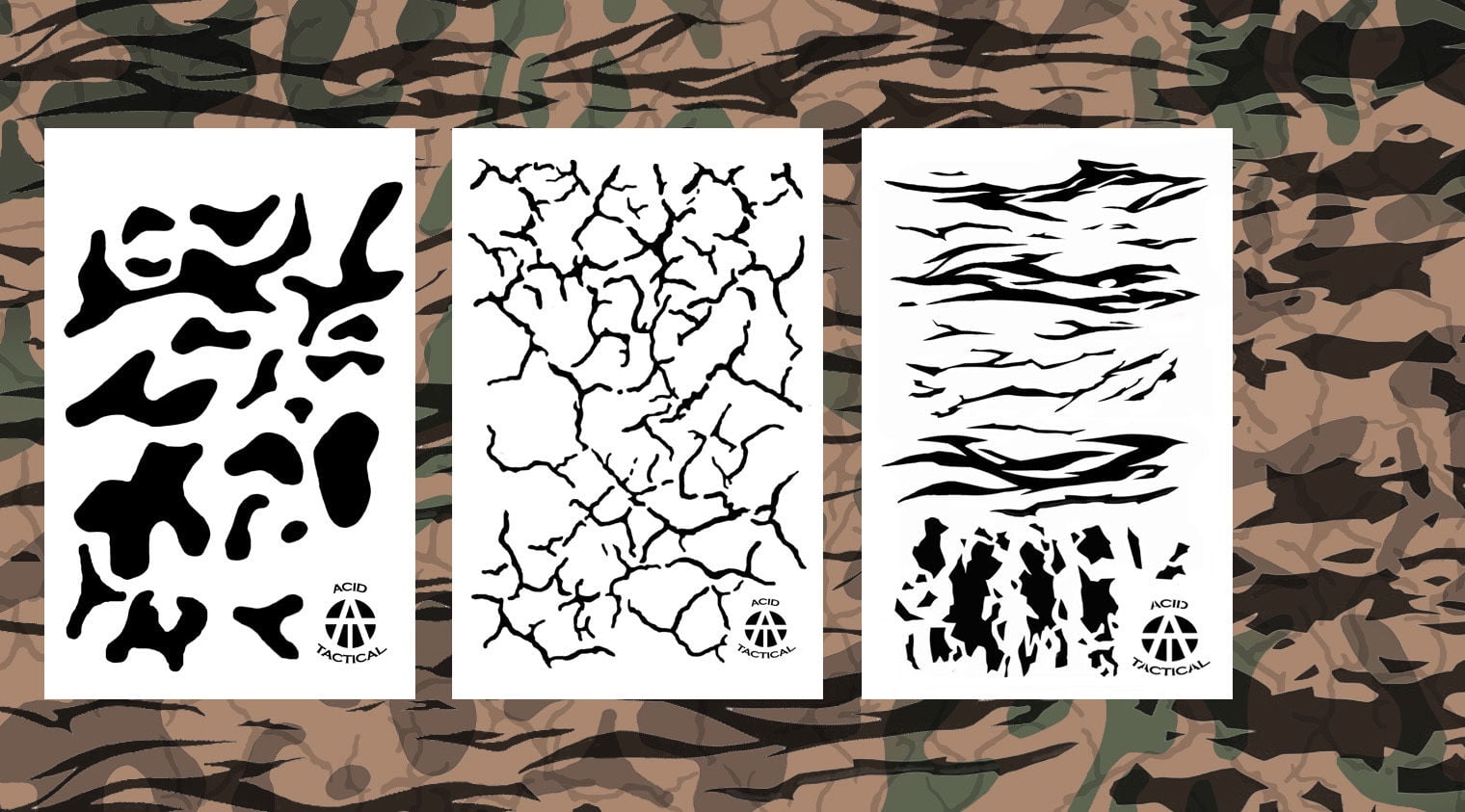 printable multicam pattern stencil