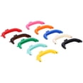 thumbnail image 4 of 10 Uds. Marco de monedero semicírculo Color caramelo curvo plástico accesorios para bolsas DIY 8,5 cm, 4 of 5