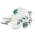 thumbnail image 6 of Gibson Home Vineyard Blue 12 Piece Round Fine Ceramic Dinnerware Set, 6 of 8