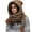 Dark Khaki, variant on Ushanka Hat Beanies Hat for Outdoor Warm Trapper Neck Warmer Furry Lining