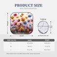 thumbnail image 2 of Kdxio Colorful Wildflower Meadow Print 2-Piece Sun Shade Front Windshield - Foldable Car Front Window Sunshades for Most Sedans SUV Truck, 2 of 5