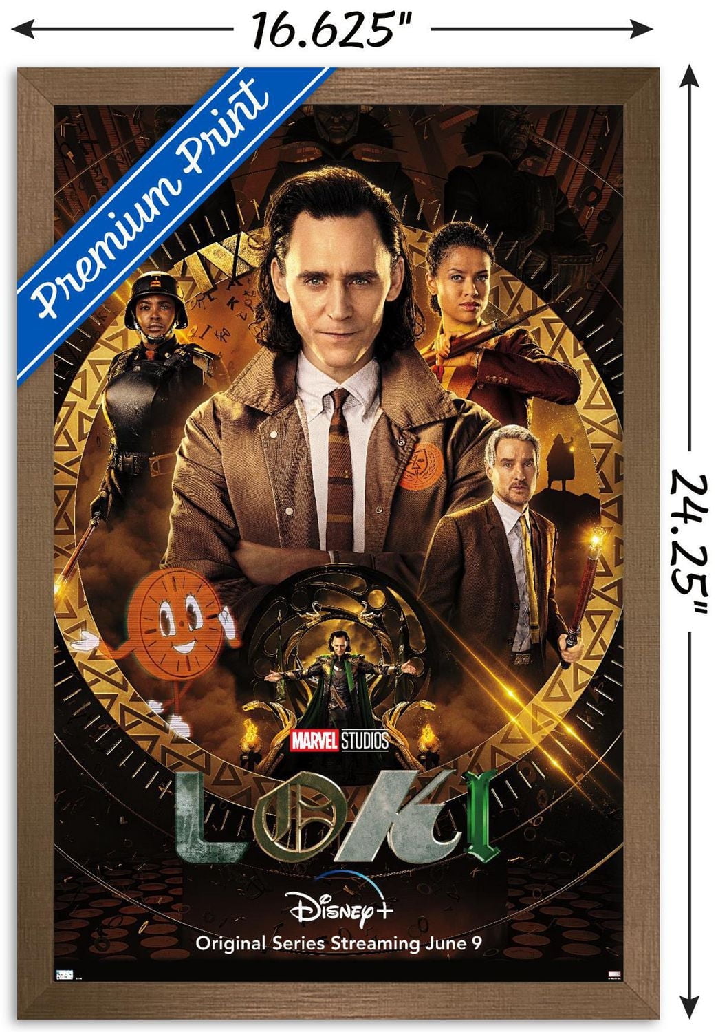 Marvel Loki - One Sheet Wall Poster, 14.725" x 22.375" Framed