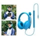 thumbnail image 3 of Auriculares para estudiantes con micrófono, con cable, de diadema, cómodos y ajustables, ideales para la escuela. A566E Azul, 3 of 9