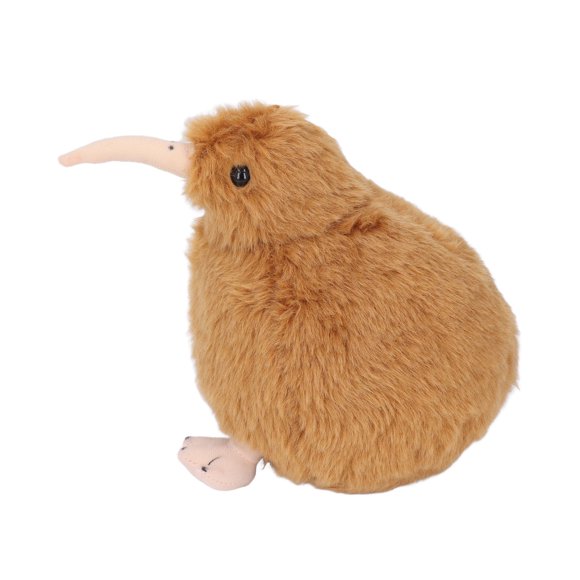 Stuffed Animal Toy, Kiwi Bird Plush Toy Portable 7.9inch Cute Standing For Bedroom For Kids White,Brown
